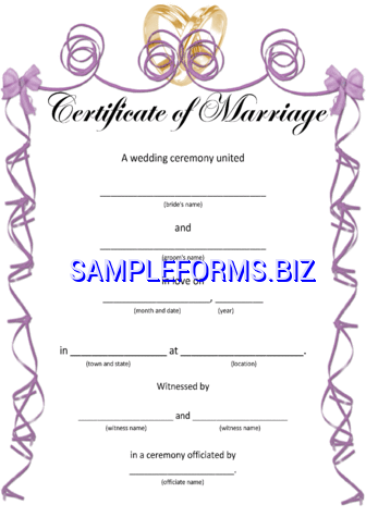 Wedding Certificates for Fun
